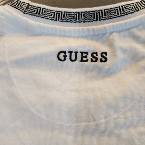 Guess Los Angeles Men's Pure White Crew Neck Short Sleeves T-Shirt Size Medium - Picture 5 of 7